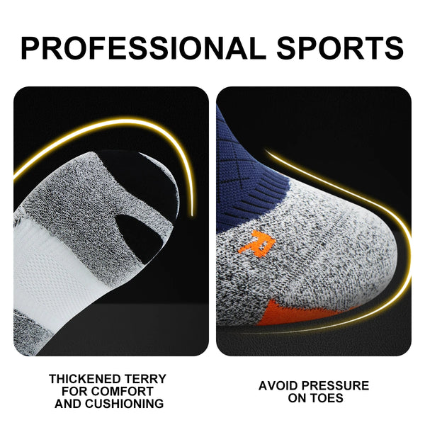 WRELS Coolmax Socks Man Women Sports Hiking Cycling Running Fabric Damping Socks Breathable Moisture-Wicking Outdoor Sports Sock