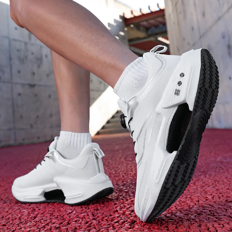 Parent-child casual sports shoes Four season new soft sole anti-slip breathable outdoor running shoes men women's light sneakers