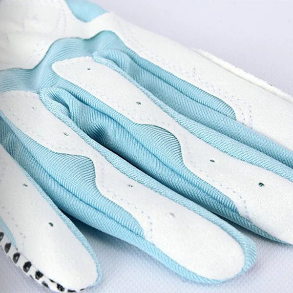 Women Golf Gloves Soft Microfiber Cloth Anti-Slip Beads Breathable Gloves Factory Outdoor Sports Protetive Gloves ST018