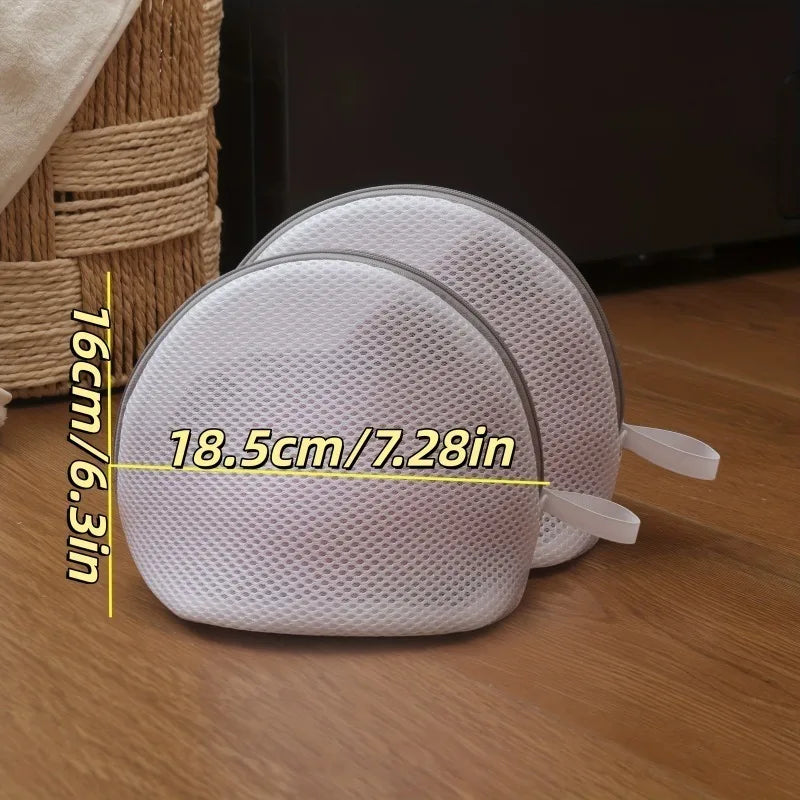 1PC Semicircular Bra Laundry Bags, for Underwear, Socks Prevents Tangling, Deformation, Abrasion, Protects Clothes, 2 Colors Opt