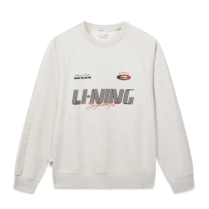 អាវយឺតបុរស Li-Ning រចនាបថកីឡា LN COOL មានផាសុកភាព រលុង ទាន់សម័យបែបបុរាណ អាវយឺត LiNing បុរាណ ធម្មតា AWDW549