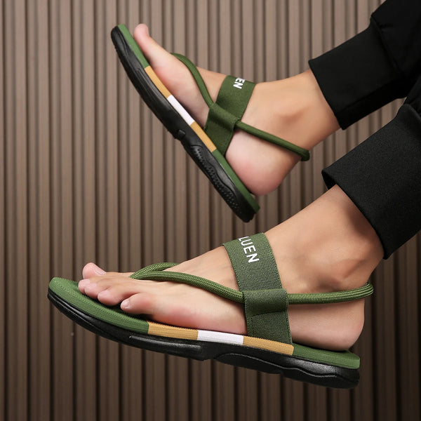 Flip-Flops Summer New Breathable Lightweight Comfort Anti-Slip Soft-Sole Men Casual Slippers Fashion Youth Walking Beach Sandals