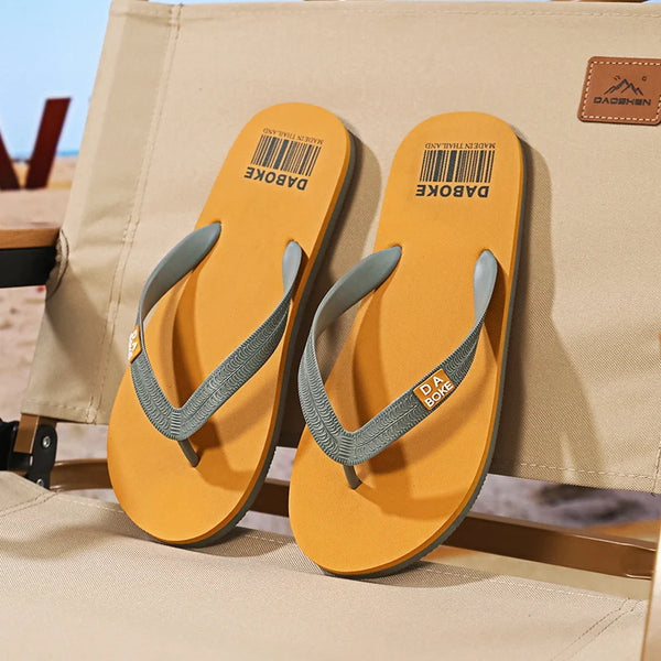 Flip-flops summer new men's breathable light quick-dry Pool beach shoes soft-sole non-slip comfortable outdoor casual slippers