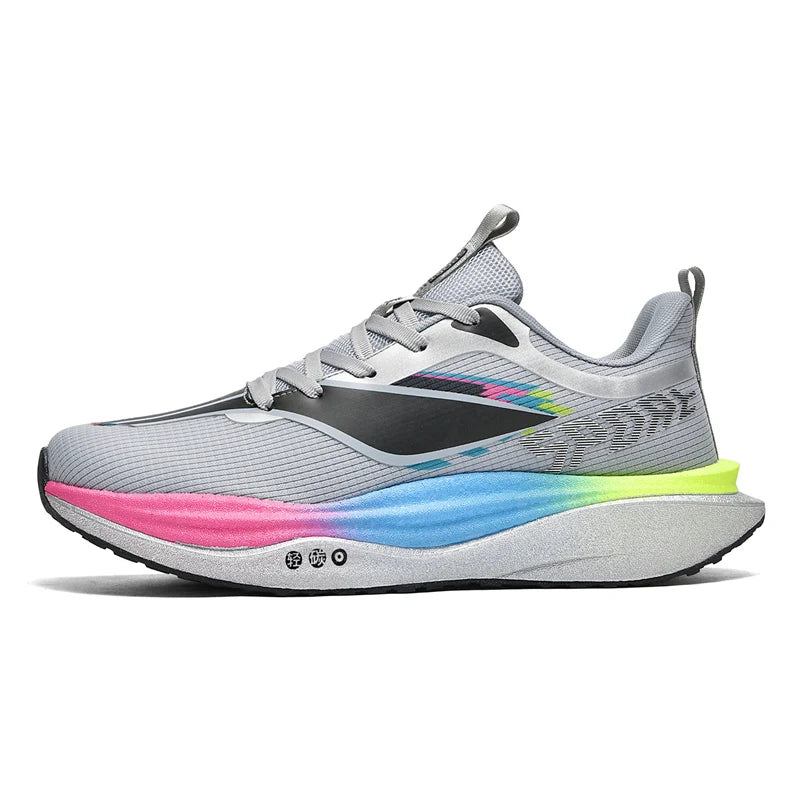 Unisex Sports Shoes Fashion Mesh Breathable Light Road Running Shoes Summer New Cushioning Anti Slip Thick Soled Training Shoes