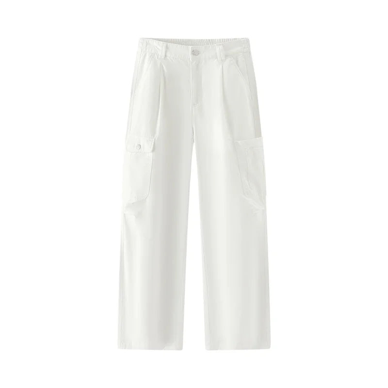 Semir Women Pants Pleated 2026 Drawstring Elastic Waist Workwear Wide Leg Urban Casual Everyday Style Soft Comfortable