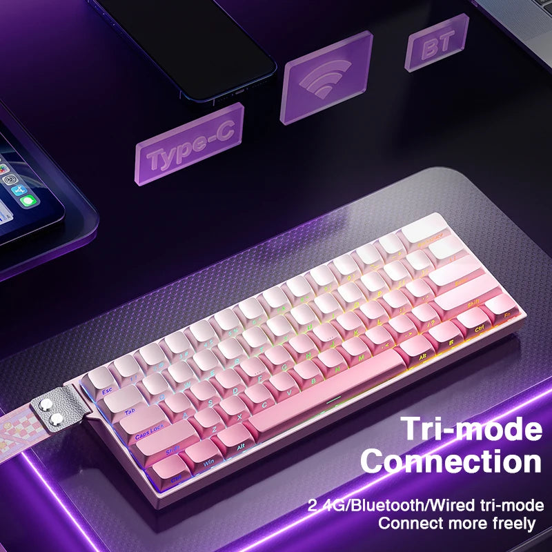 AULA MINI60 HE Magnetic Keyboard Wireless Tri-mode FPS Gaming Rappid Trigger Low Latency Keyboard