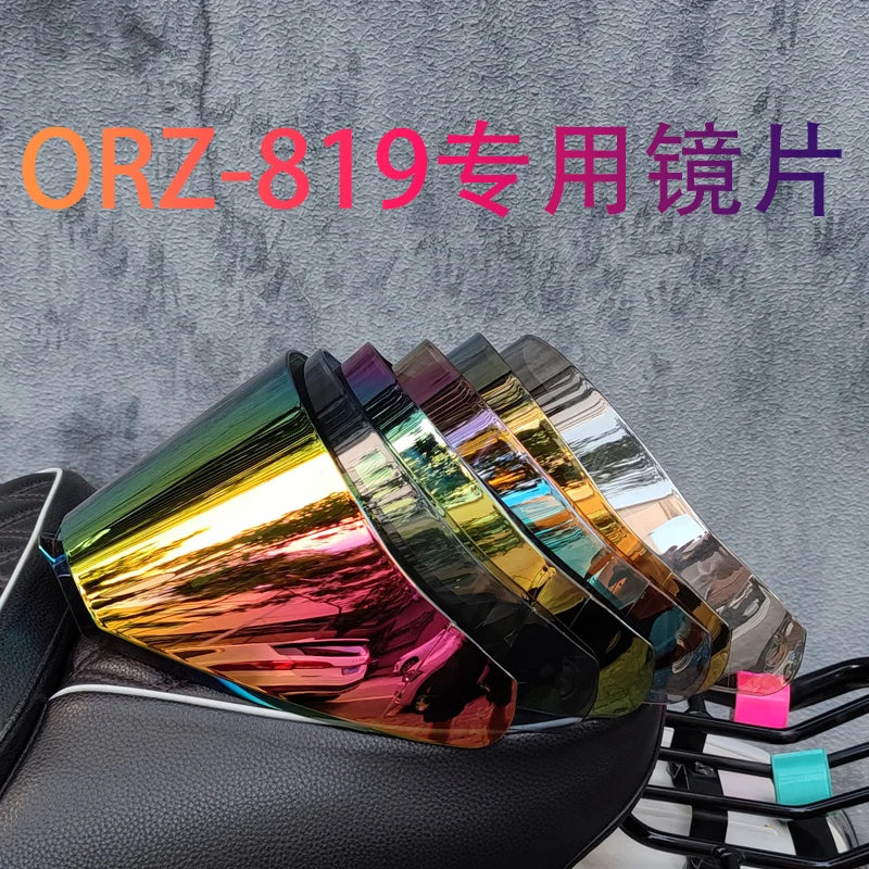 Motorcycle helmet specific lens ORZ-819 retro full helmet color lens reinforced with PC material