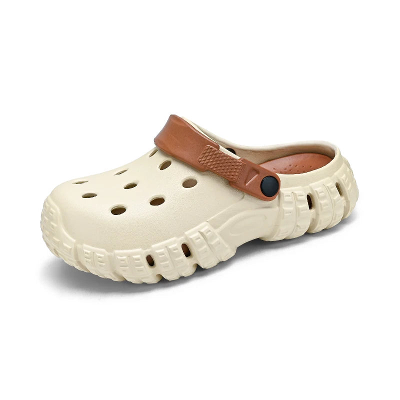 Summer High Quality Soft Clogs Men Thick Soles Sandals Garden Shoes Wide Foot Shoes Size 36-45 Dropshipping