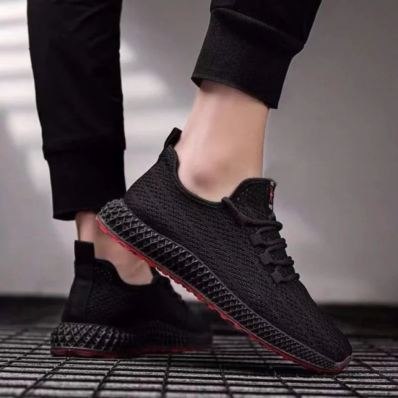 Male's sneakers casual lightweight mesh sports shoes summer men's outdoor soft sole Anti slip Breathable comfort running shoes