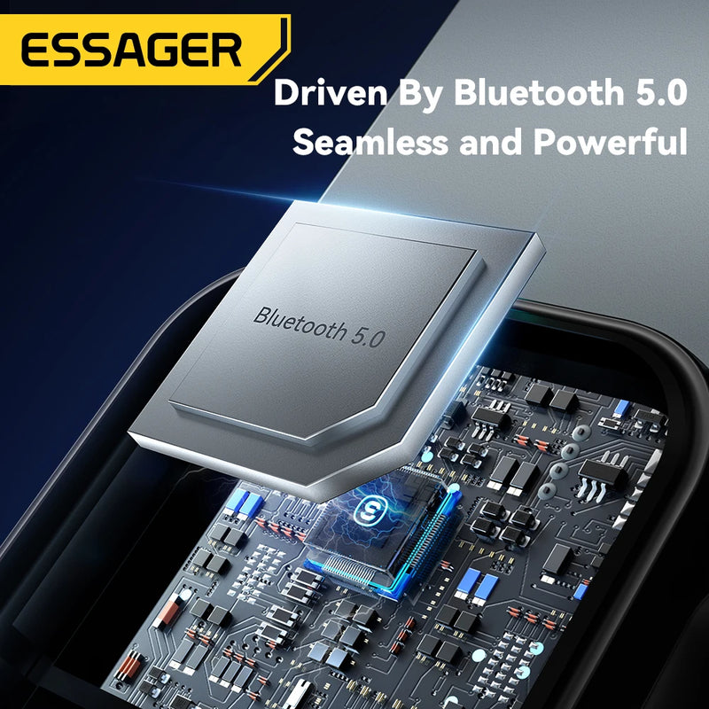 ឧបករណ៍ភ្ជាប់ USB Bluetooth របស់ Essager សម្រាប់ភ្ជាប់ឧបករណ៍បំពងសម្លេងឥតខ្សែប្រភេទ USB ទៅ Jack ទំហំ 3.5mm សម្រាប់ឧបករណ៍បញ្ជូនសំឡេង និងឧបករណ៍ទទួលសំឡេងរថយន្ត។