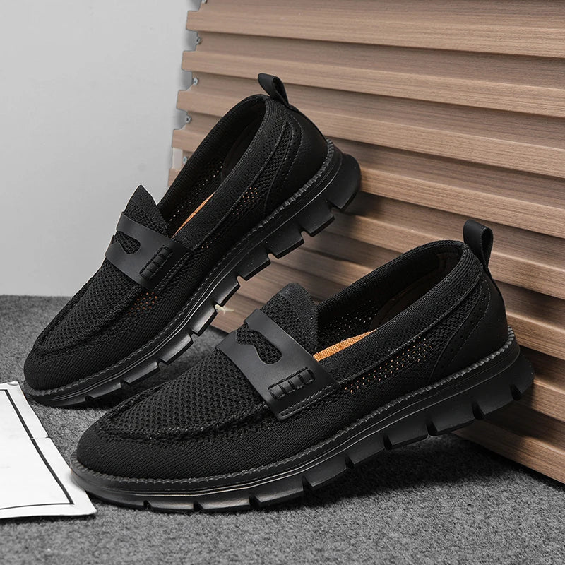 Large Size Slip-on Mesh Shoes for Men Stylish Loafers Casual Sneakers Cushion 50 51 52 53 54 Hot Sale New Arrival