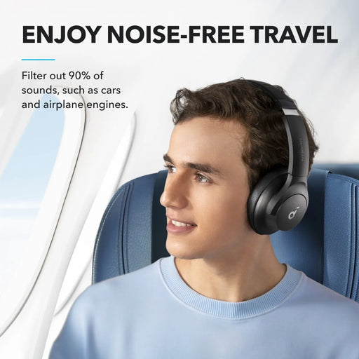 soundcore by Anker Q20i Hybrid Active Noise Cancelling Headphones Wireless Over-Ear Bluetooth 40H Long ANC Playtime