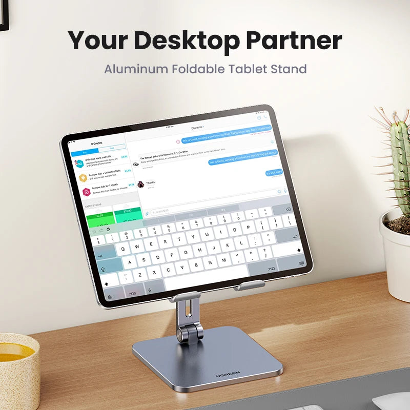 【New-in Sale】UGREEN Tablet Phone Stand For iPad Pro iPhone Xiaomi Tablet Support Aluminum iPad Stand Laptop Stand Tablet Stand