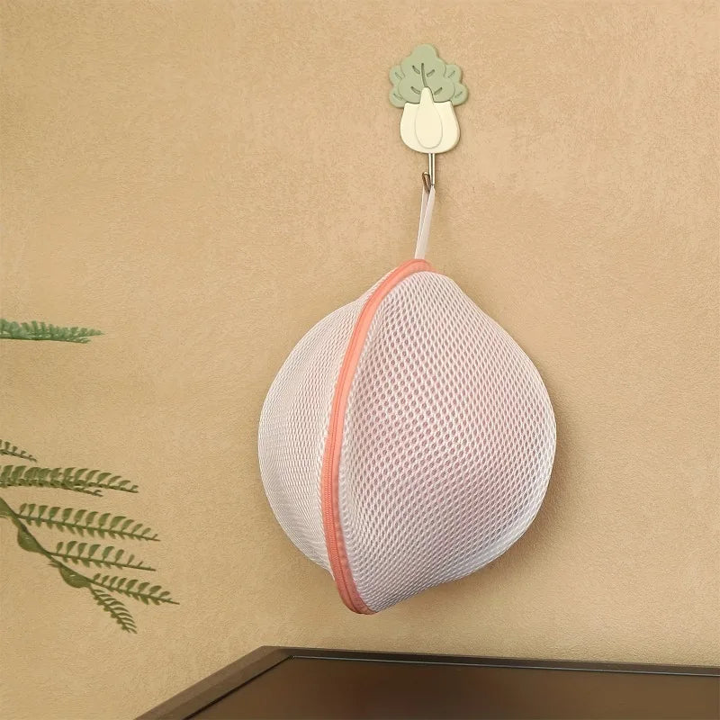 1PC Semicircular Bra Laundry Bags, for Underwear, Socks Prevents Tangling, Deformation, Abrasion, Protects Clothes, 2 Colors Opt