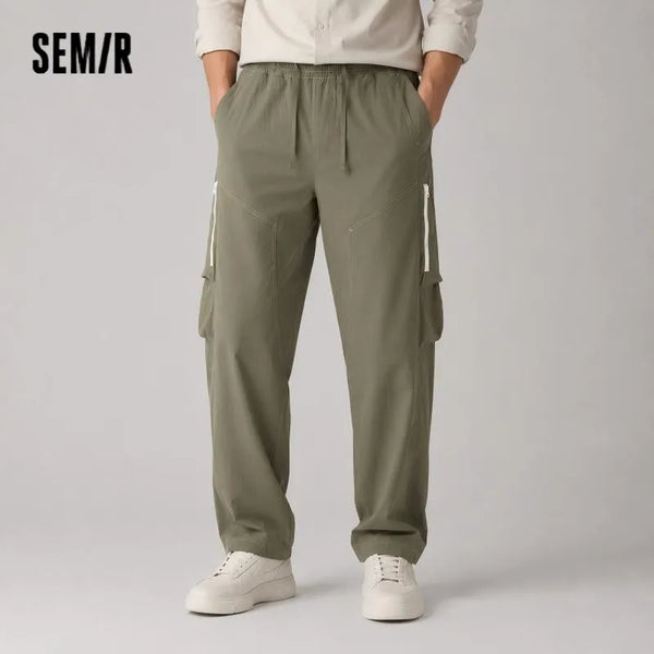 ខោបុរស Semir ខោជើងវែងរលុងពណ៌ត្រជាក់ៗសម្រាប់រដូវក្តៅឆ្នាំ ២០២៦ ស្ទីលទាន់សម័យ