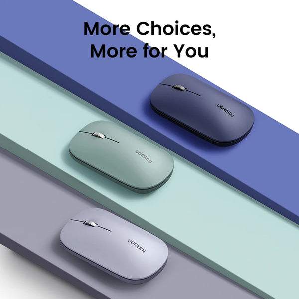 UGREEN Silm Wireless Mouse  Bluetooth 2.4G 4000 DPI  Silent Click For MacBook Pro M1 M2 iPad Tablet Computer Laptop PC