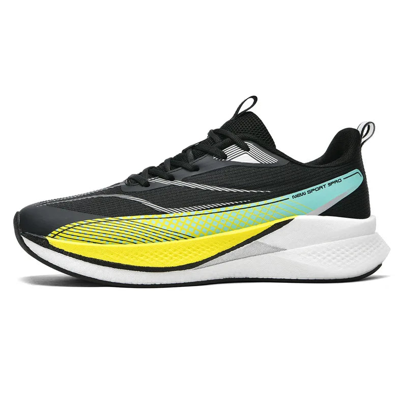 Unisex Sports Shoes Flat Cushioned Running Professional Training Shoes 2026 New Road Jogging Comfortable Lace Up Fitness Shoes