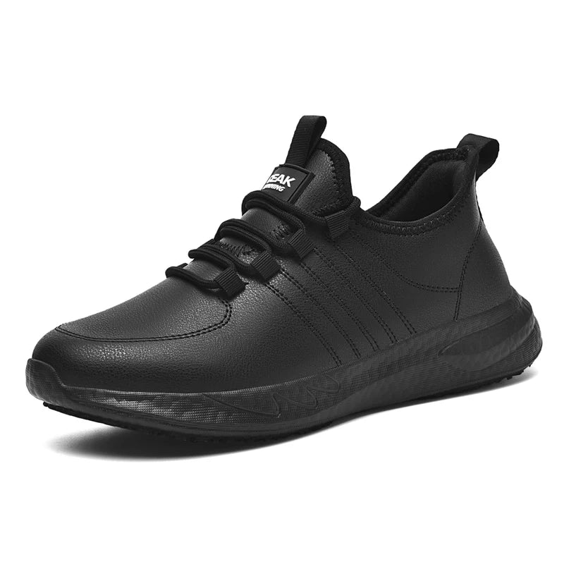 Hotel chef shoes four season new light plus size men's kitchen work shoes waterproof non-slip oil-proof chef gareer casual shoes