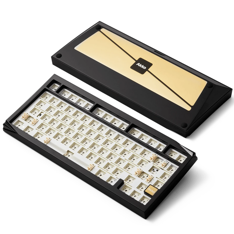 Akko Mineral 01 Mechanical Keyboard / Barebone Kit Aluminum 75% 81 Keys VIA RGB Hot Swap Tri-mode Wireless Custom Keyboard/Kit