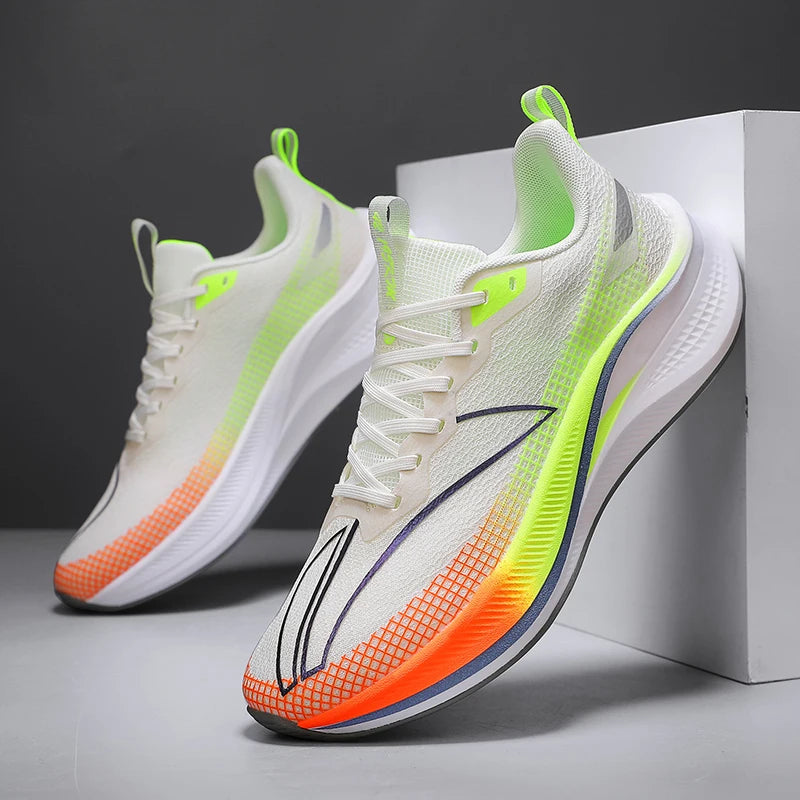 Men's Racing sneakers four season fashion light breathable outdoor speed running shoes soft sole parent-child casual sports shoe