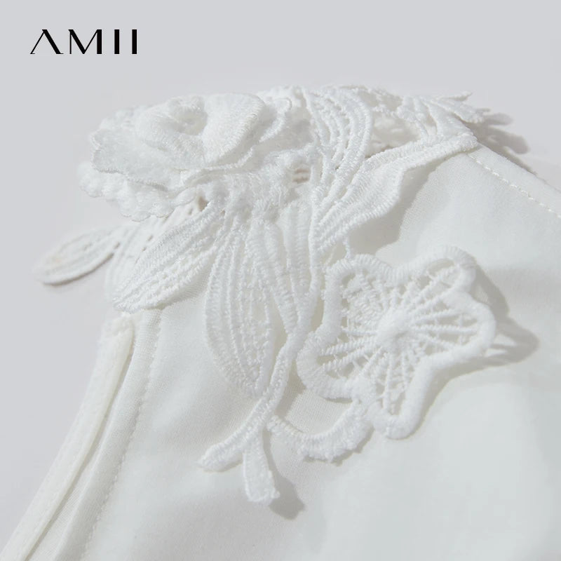អាវយឺត Amii Minimalist Casual សម្រាប់នារី រដូវក្តៅ ឆ្នាំ២០២៥ អាវក្រៅការិយាល័យថ្មី ដៃវែង ដៃខ្លី កអាវធំ 12522154