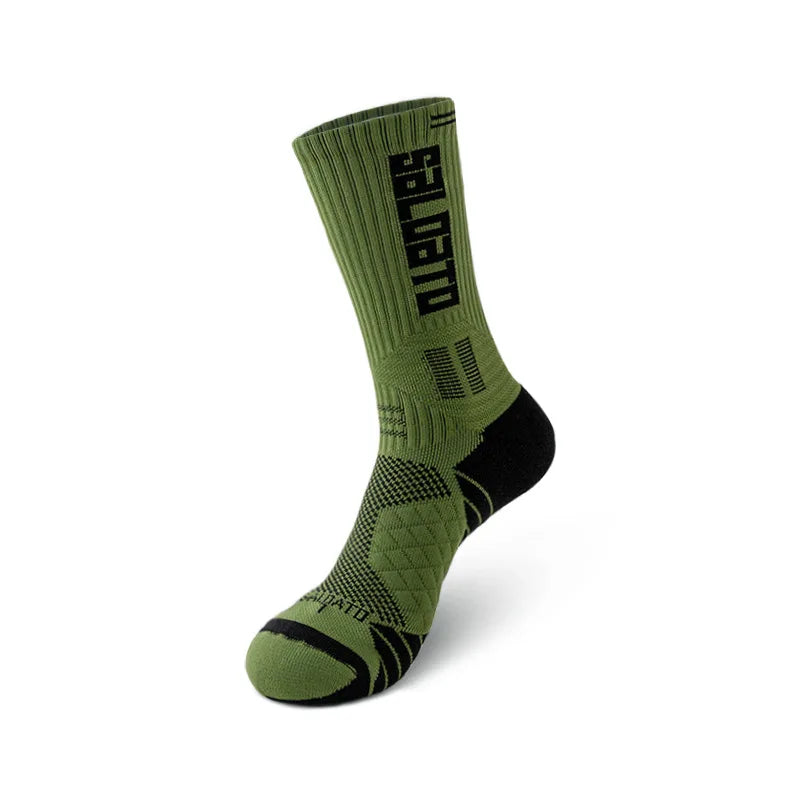 WRELS 1/2/3 Pairs Tennis Socks Anti-Odor Sports Socks Moisture-Wicking Arch Ankle Support Running Basketball Training Socks