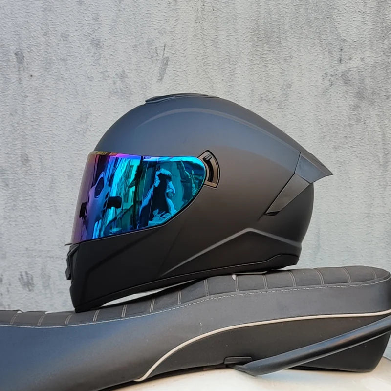 Professional safety double lens racing motorcycle helmet cross country full face helmet capacete DOT approved casco moto