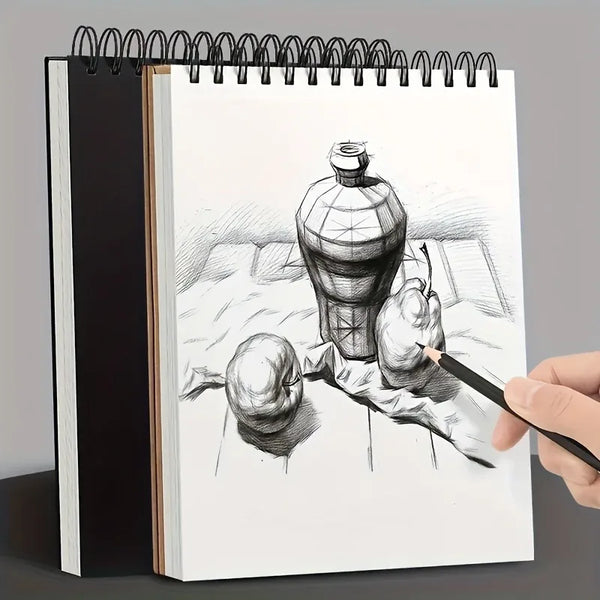 1PC Thick Square Sketchbook,Art Drawing Paper Sketch Pad for Drawing,Sketching book with Spiral Binding,5.82inch x 4.13inch