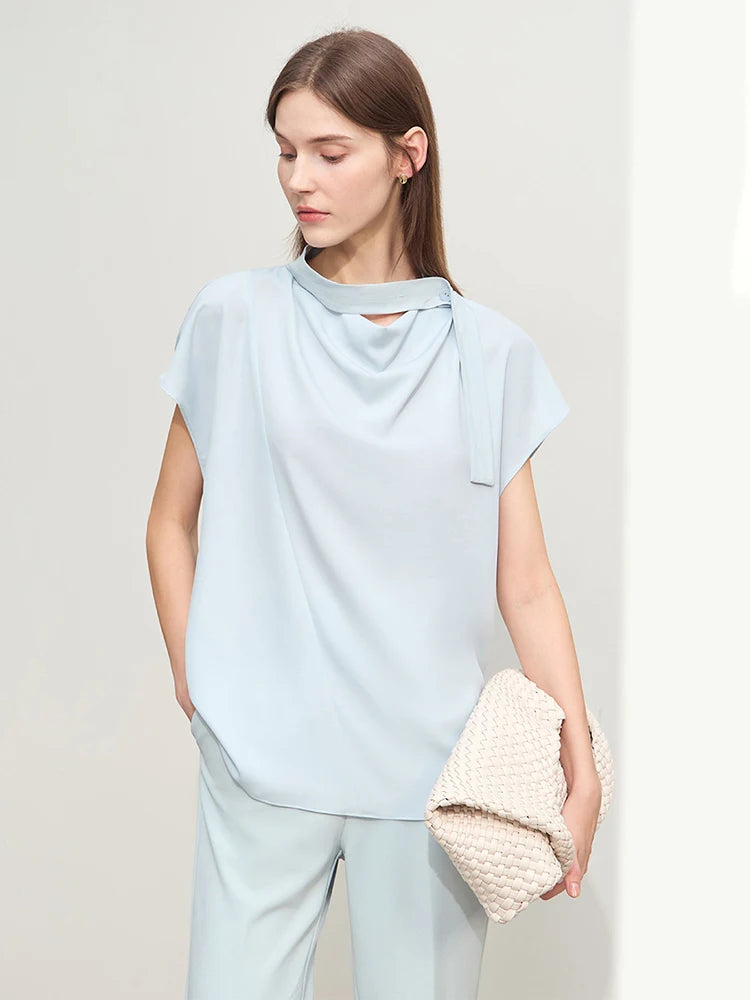 អាវធំរដូវក្តៅនារី Amii Minimalism ឆ្នាំ ២០២៥ អាវធំថ្មីរឹងមាំចងជាមួយដៃអាវអាវធំរលុងរបស់ស្ត្រី 12422010