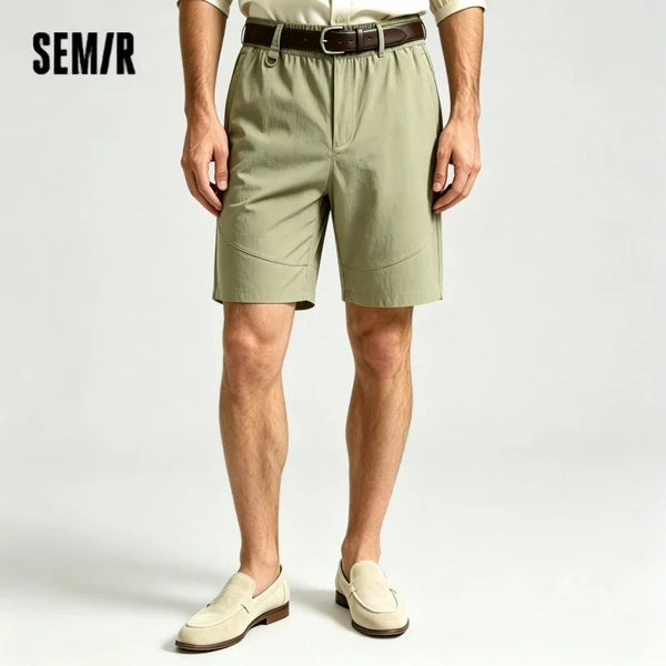 ខោខ្លីបុរស Semir ឆ្នាំ ២០២៦ មានអារម្មណ៍ត្រជាក់ ស្ងួតលឿន រចនាប័ទ្មឆ្នេរក្រៅផ្ទះ ស្លៀកប្រចាំថ្ងៃធម្មតា ទន់