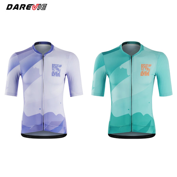 អាវយឺតជិះកង់ DAREVIE បុរស AREO ល្បឿនលឿន PRO ប្រឆាំងនឹងកម្រិត UV ការពារការរអិល ស្រូបយកសំណើម អាវយឺតជិះកង់បុរស