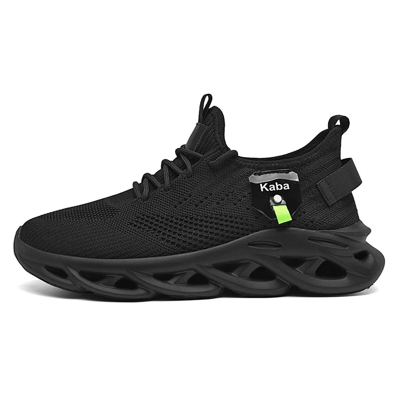 Men Sports Shoes Soft Sole Rebound Street Running Shoes New Fashionable Mesh Lightweight Breathable Walking Tennis Shoes for Men