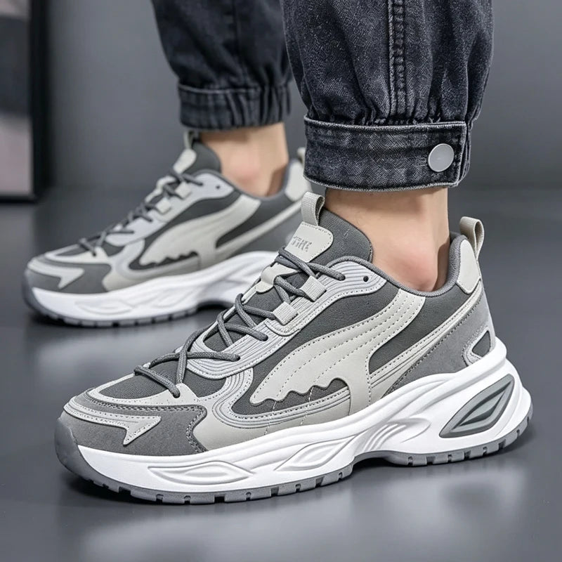 Men's comfort casual sneakers four seasons breathable light soft-sole non-slip outdoor running sports shoes fashion walking shoe