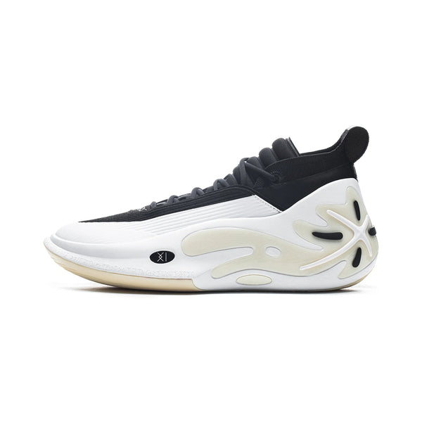 ស្បែកជើងបាល់បោះអាជីព Li-Ning សម្រាប់បុរស WAY OF WADE 11 ពណ៌ស ធន់នឹងការប៉ះទង្គិច ABAU049