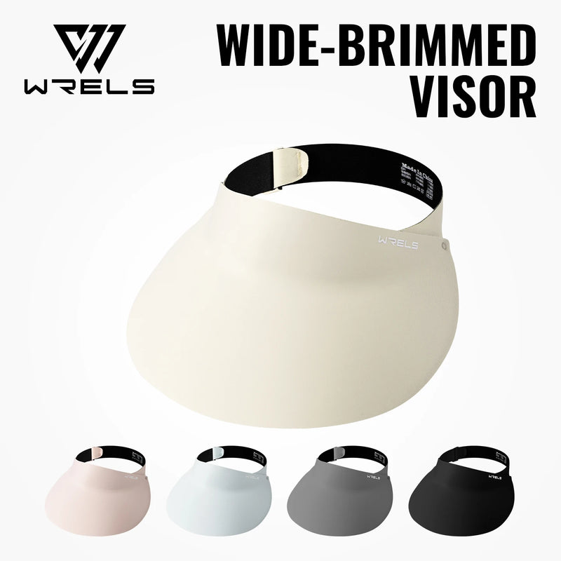 WRELS Sports Sun Visor Hat UV Protection Wide Brim Summer Beach Cap Ponytail Golf Tennis Baseball Running Outdoor Topless