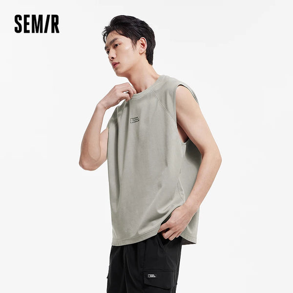 អាវកាក់បុរស Semir 2026 អាវក្រោះប៉ាក់បោះពុម្ពអក្សរ ស្រូបសំណើម ស្ងួតលឿន ស្ទីលធម្មតា ទន់ ពាក់ប្រចាំថ្ងៃ