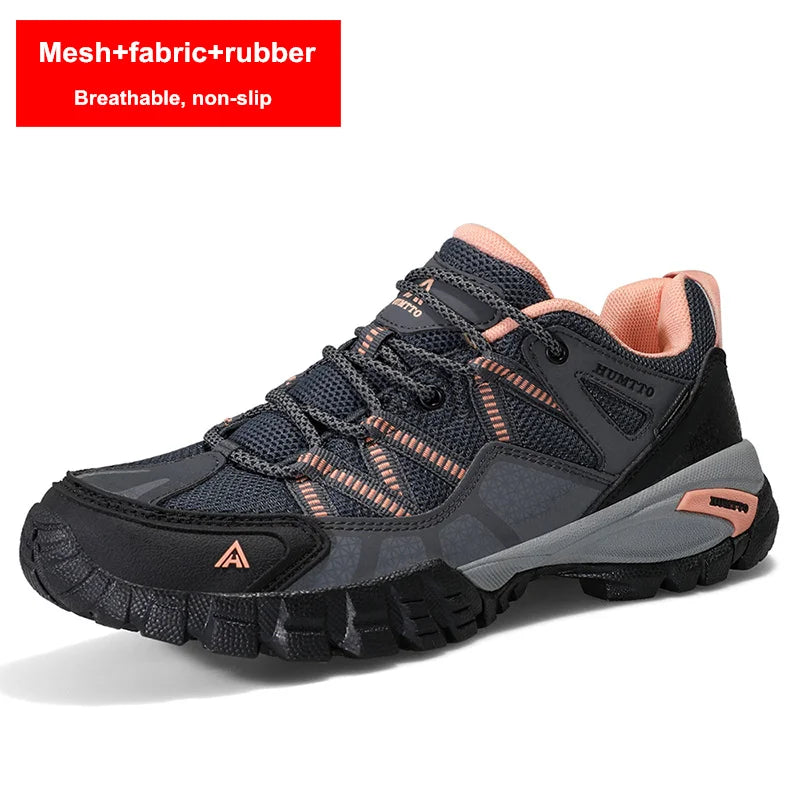 HUMTTO Hiking Shoes for Women Non-slip Outdoor Womens Shoes Luxury Designer Breathable Sports Trekking Climbing Sneakers Woman