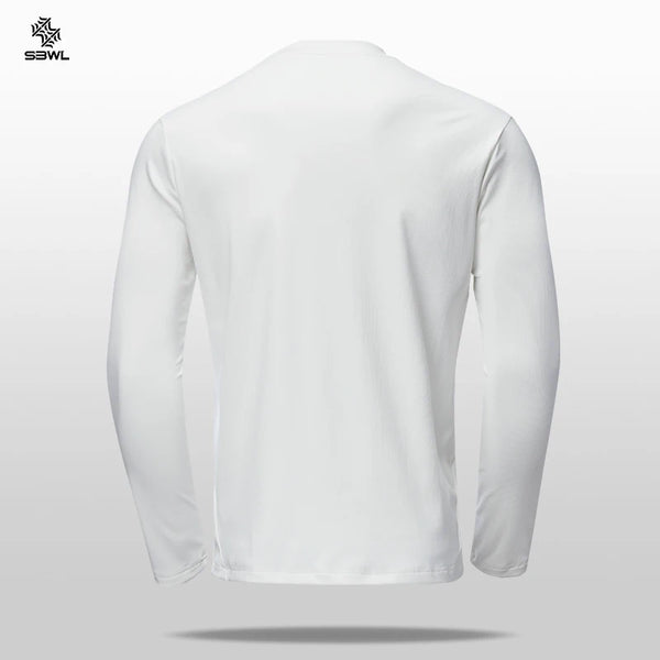 SBWL Autumn and Winter High Quality Outdoor Sports Warm Inside with Elastic Long Sleeve T-Shirt Running Fitness Base Shirt Tops