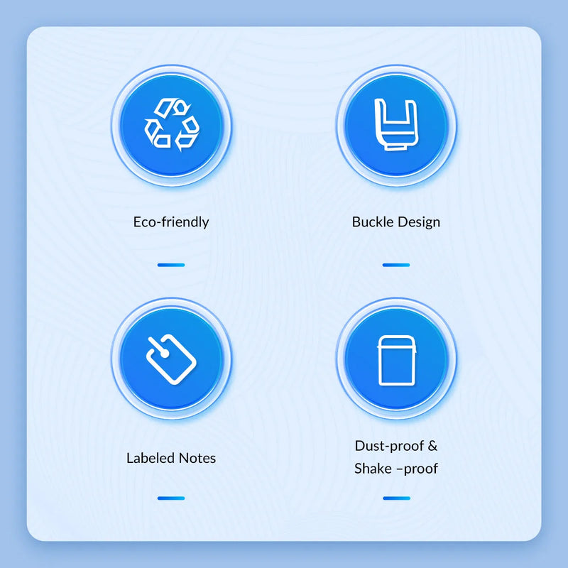 ORICO 5Pcs 2.5" HDD Storage Case Multi-disk Storage 2.5/3.5" HDD Protection Box for Hard Drive with label Design Moisture proof