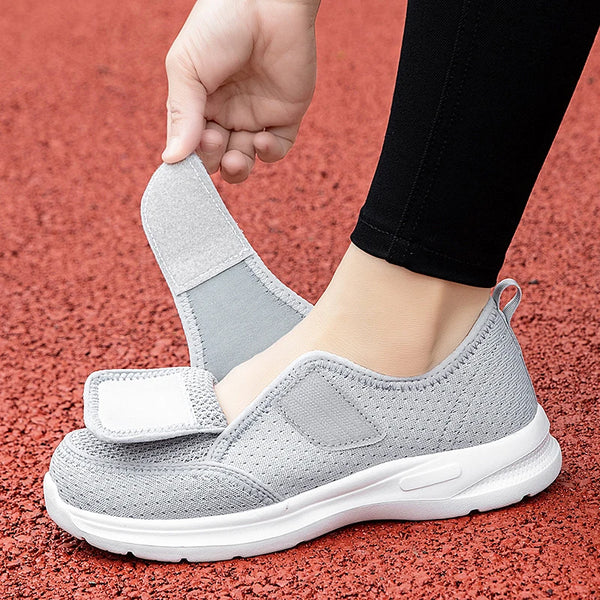 Summer Women Adjustable Diabetic Shoes For Fat Wide Foot Swollen Feet Hallux Valgus Sneakers