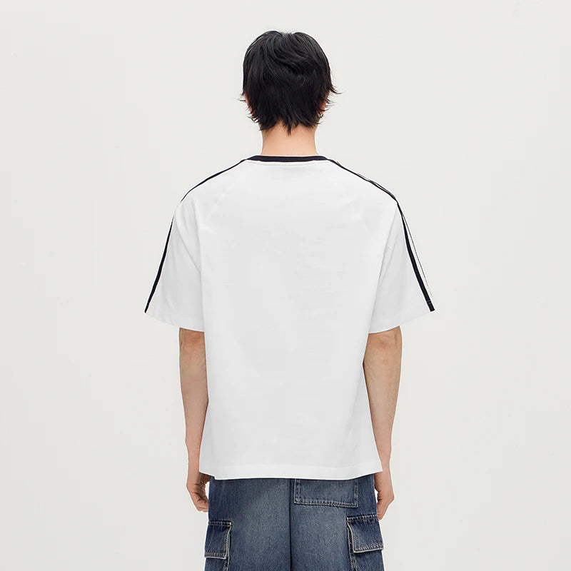 Semir Men Tshirt Cotton American Sport Knit Trendy Street Casual Top 2026 Summer Soft Comfortable Wear