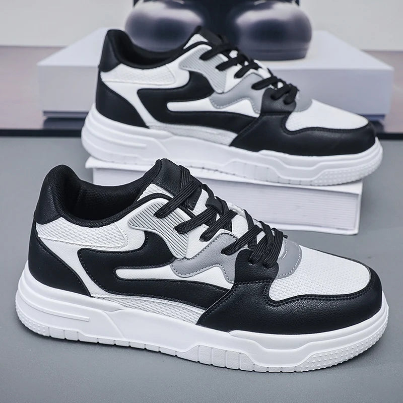 Men's mesh plus size breathable casual shoes Four seasons light Thick sole soft sole outdoor walking shoes sports running shoes