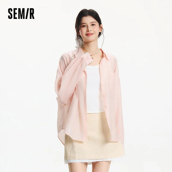 អាវស្ត្រី Semir ឆ្នាំ ២០២៦ ឈុតពីរដុំរលុង សាមញ្ញ ទាន់សម័យ ទន់ មានផាសុកភាព ពាក់ប្រចាំថ្ងៃ