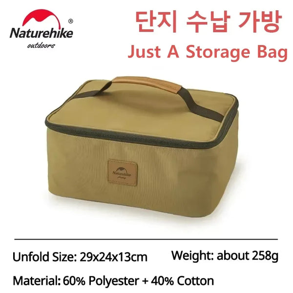 កាបូបដាក់ចង្ក្រាន Naturehike សម្រាប់បោះតង់ ថង់ដាក់ចង្ក្រាន Butane សម្រាប់ធ្វើដំណើរ កាបូបដាក់ចង្ក្រានទំហំធំ ប្រអប់ដាក់ឥវ៉ាន់ក្រៅផ្ទះ