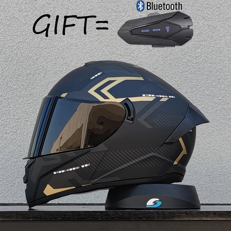 Gift Bluetooth Original Motorcycle Helmet Full face helmet Off Road Cascos para motos DOT  Certification Capacete Casco moto