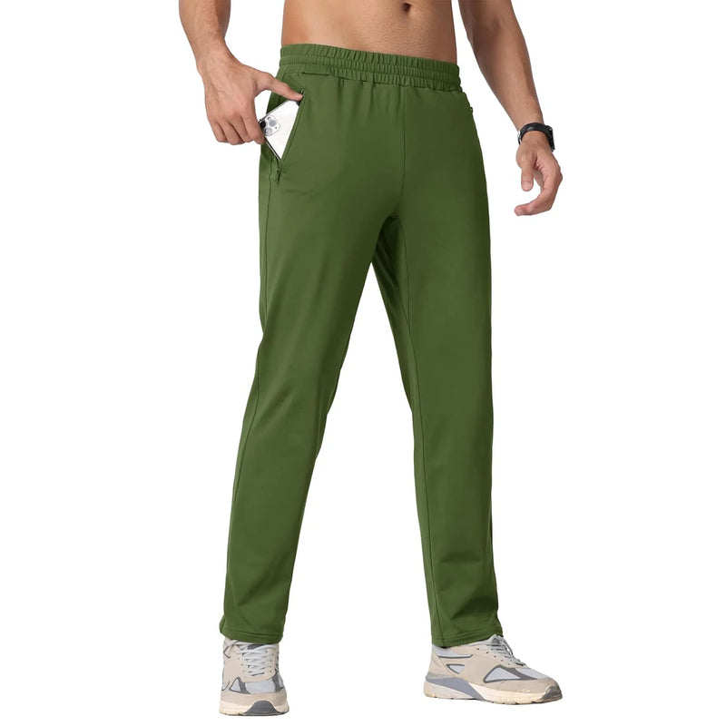 TACVASEN Winter Fleece Sweatpants Mens Thermal Warm Work Pants Waterproof Outdoor Sport Running Pants Jogger Casual Trousers