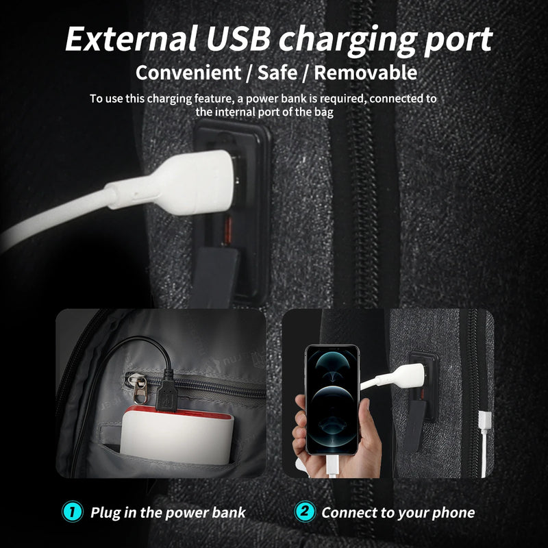 Tigernu Backpack Men Anti Theft 15.6' Laptop Backpack Men Waterproof Bags Male Travel Backpack USB Charging School Backpack Bags