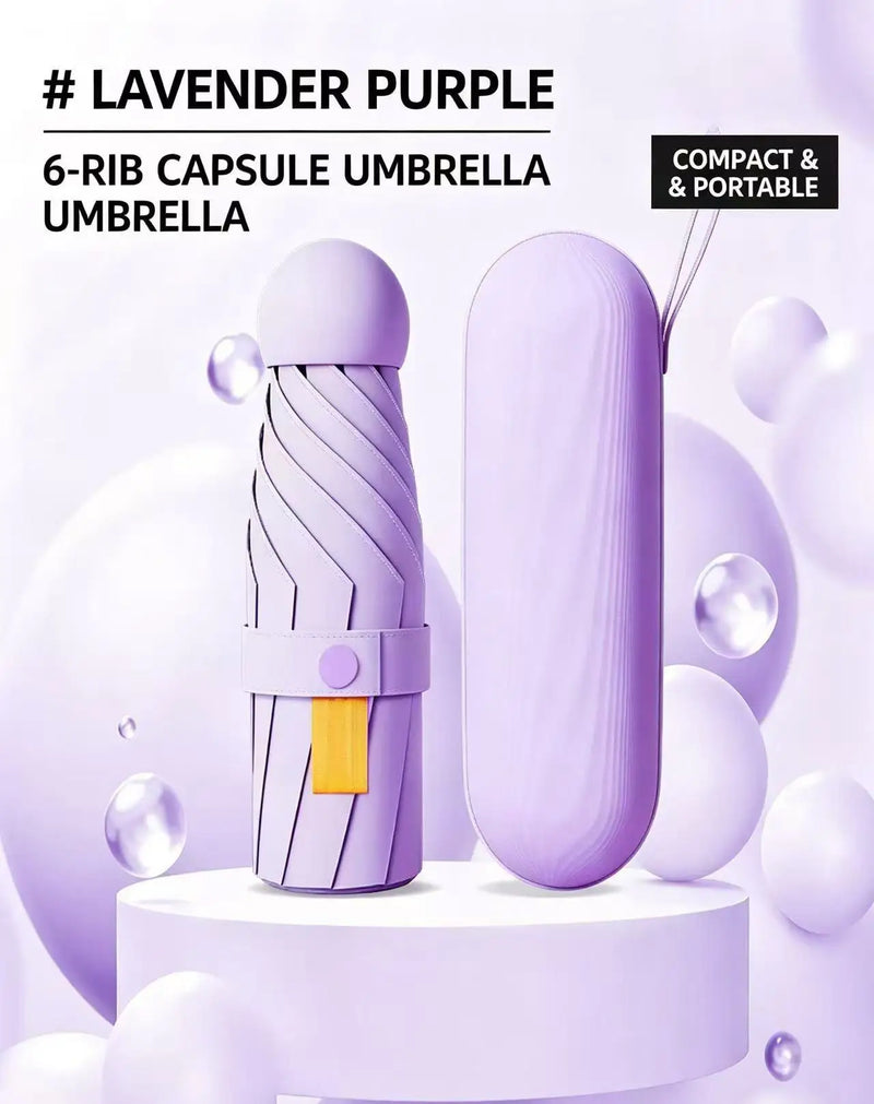 Compact Mini Pocket Umbrella, Aesthetic Portable Parasol, Dual Use For Sun Protection And Rainproof Outdoor Travel