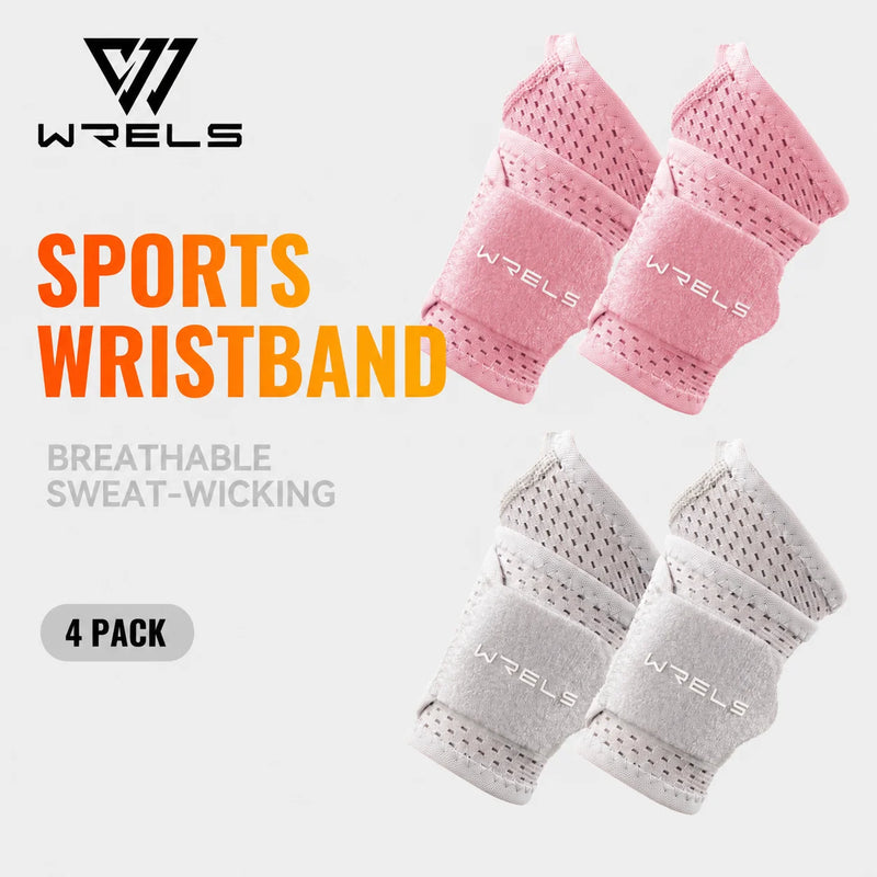WRELS Compression Wristband Adjustable Wrist Brace Breathable Carpal Tunnel Pain Relief Sports Workout Sports Wrist Support