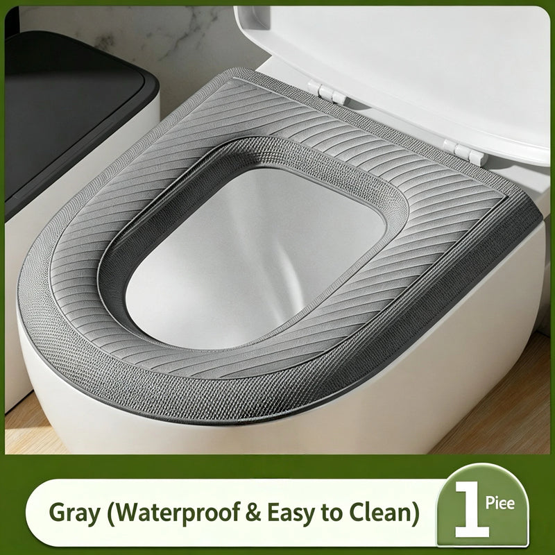 New Waterproof Thickened Household EVA Waterproof Toilet Seat Cover with Adhesive All Season Universal Disposable Toilet Seat